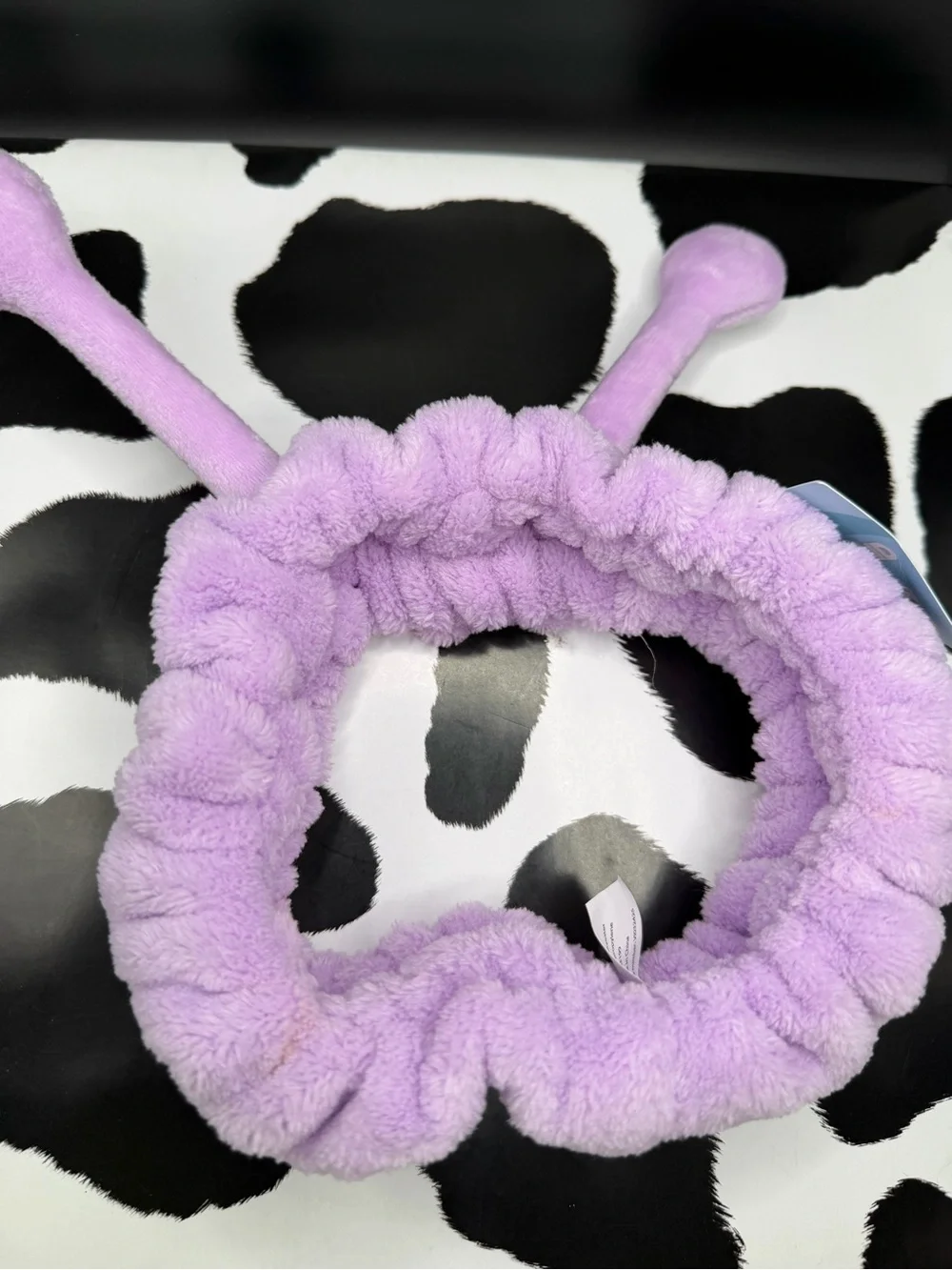 Plush Lavender Alien Eyes Adult Spa Headband